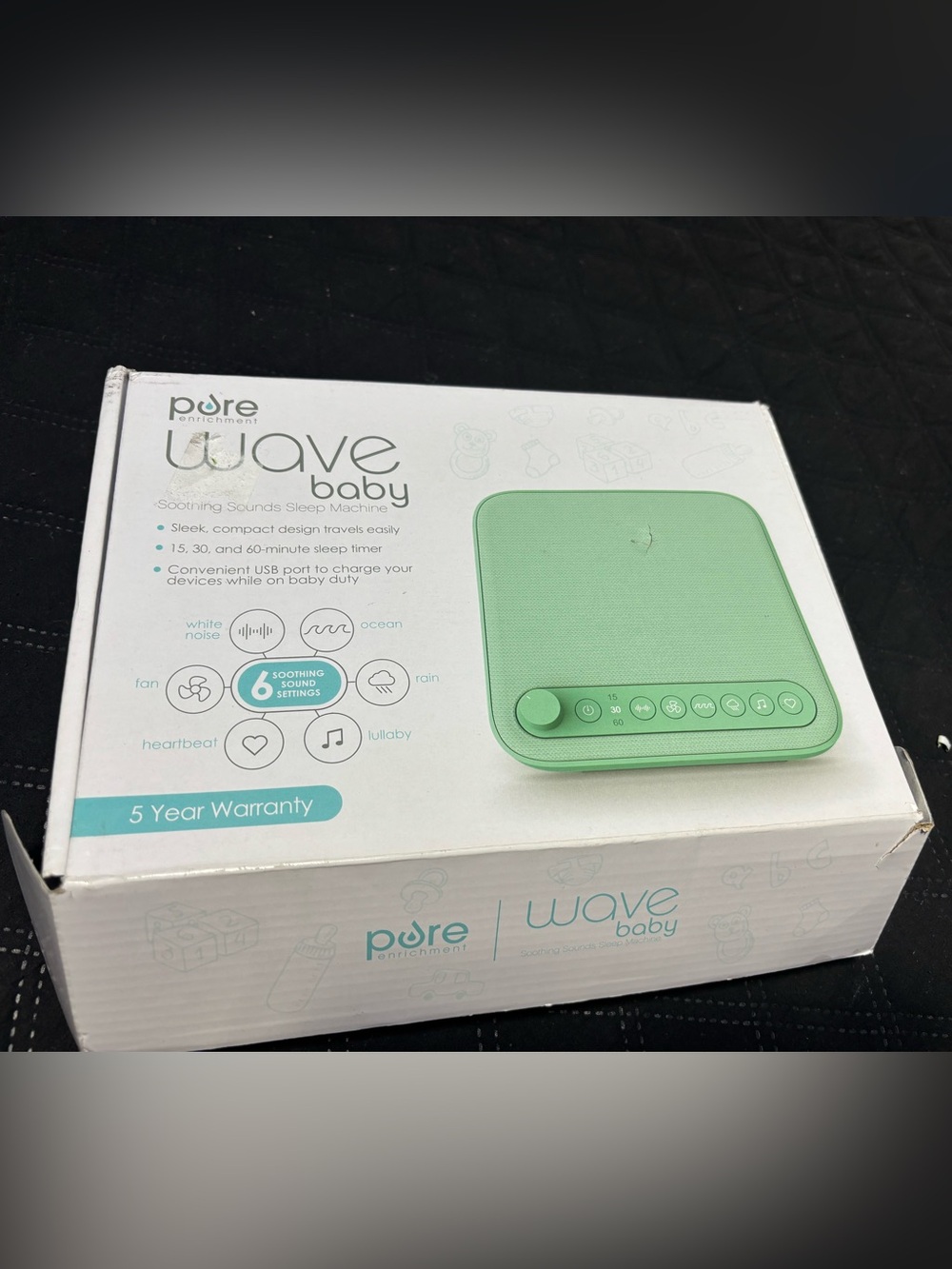 Wave Baby Sound Machine - Mint Green